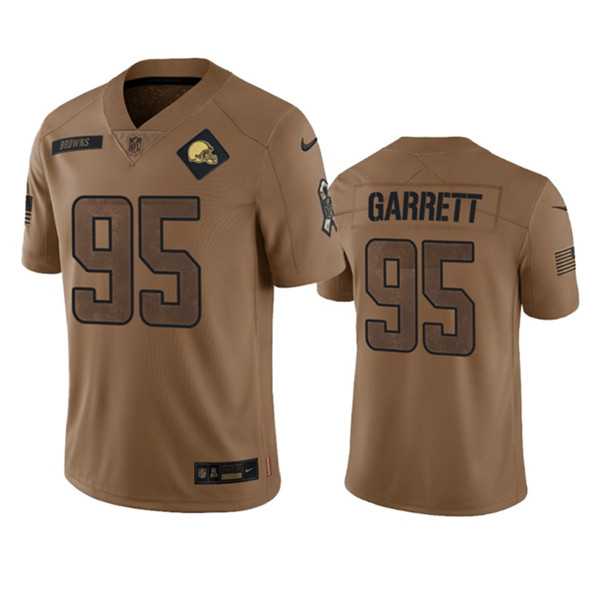 Men's Cleveland Browns #95 Myles Garrett 2023 Brown Salute To Service Limited Football Stitched Jersey Dyin,We sell and wholesale Men's Cleveland Browns #95 Myles Garrett 2023 Brown Salute To Service Limited Football Stitched Jersey Dyin on line form chian!